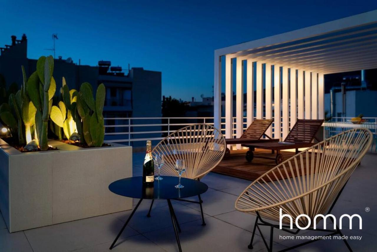 Ferienwohnung Brand New Homm Penthouse In Ano Glyfada, Dilou Athen Exterior foto