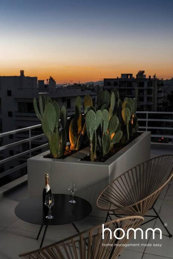 Ferienwohnung Brand New Homm Penthouse In Ano Glyfada, Dilou Athen Exterior foto