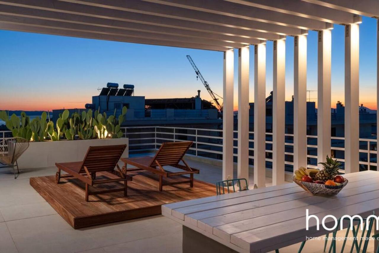 Ferienwohnung Brand New Homm Penthouse In Ano Glyfada, Dilou Athen Exterior foto