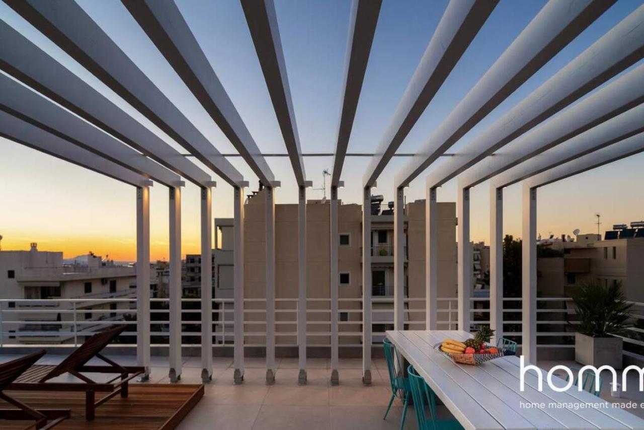 Ferienwohnung Brand New Homm Penthouse In Ano Glyfada, Dilou Athen Exterior foto